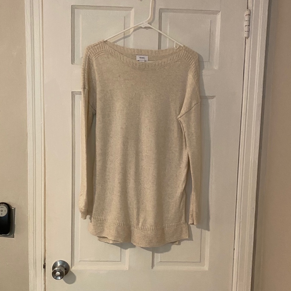 Old Navy Cream Tunic Sweater